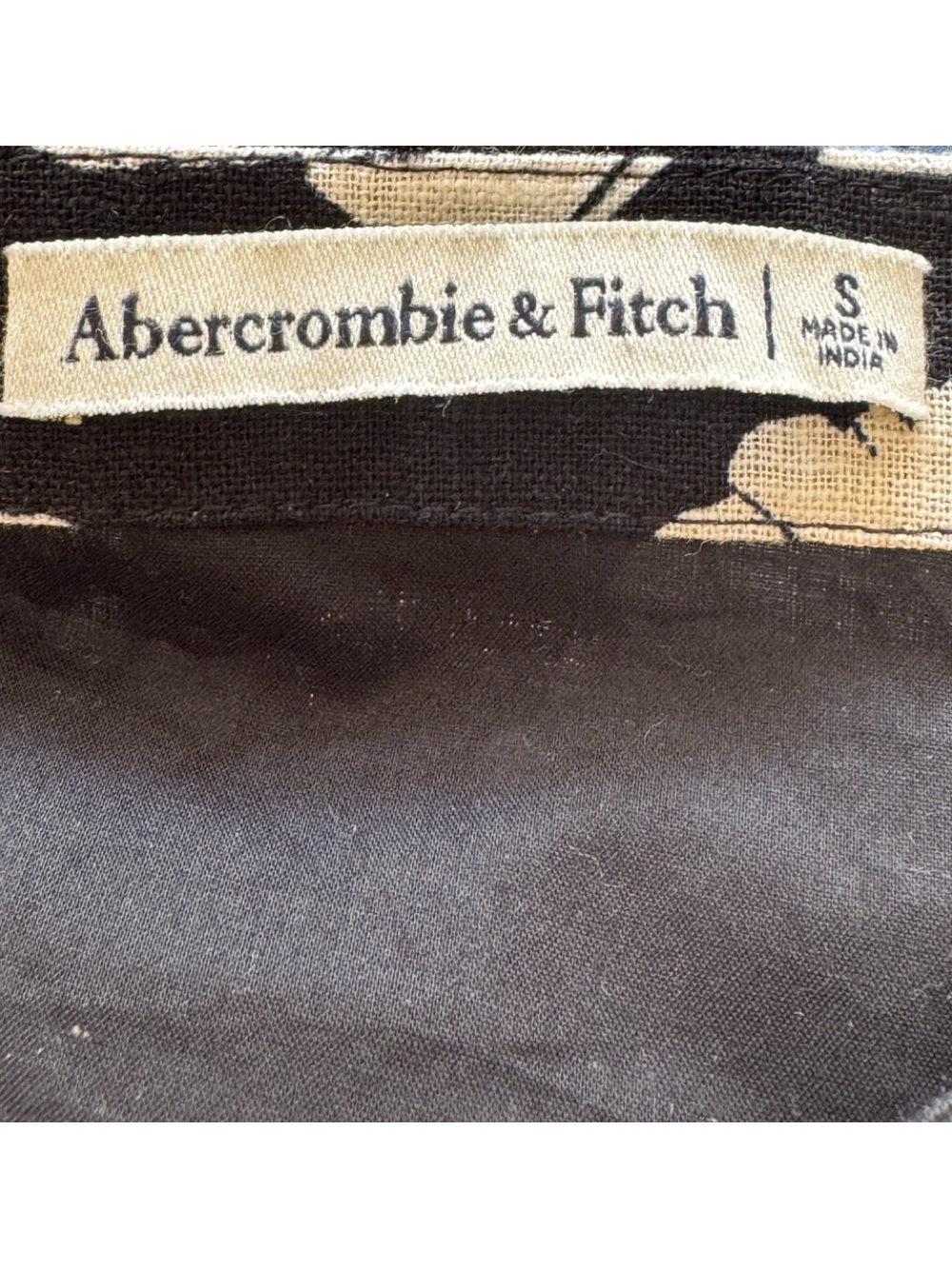 Abercrombie & Fitch Brown Strapless Seashell Linen Blend Skort Size Small - Picture 3 of 10